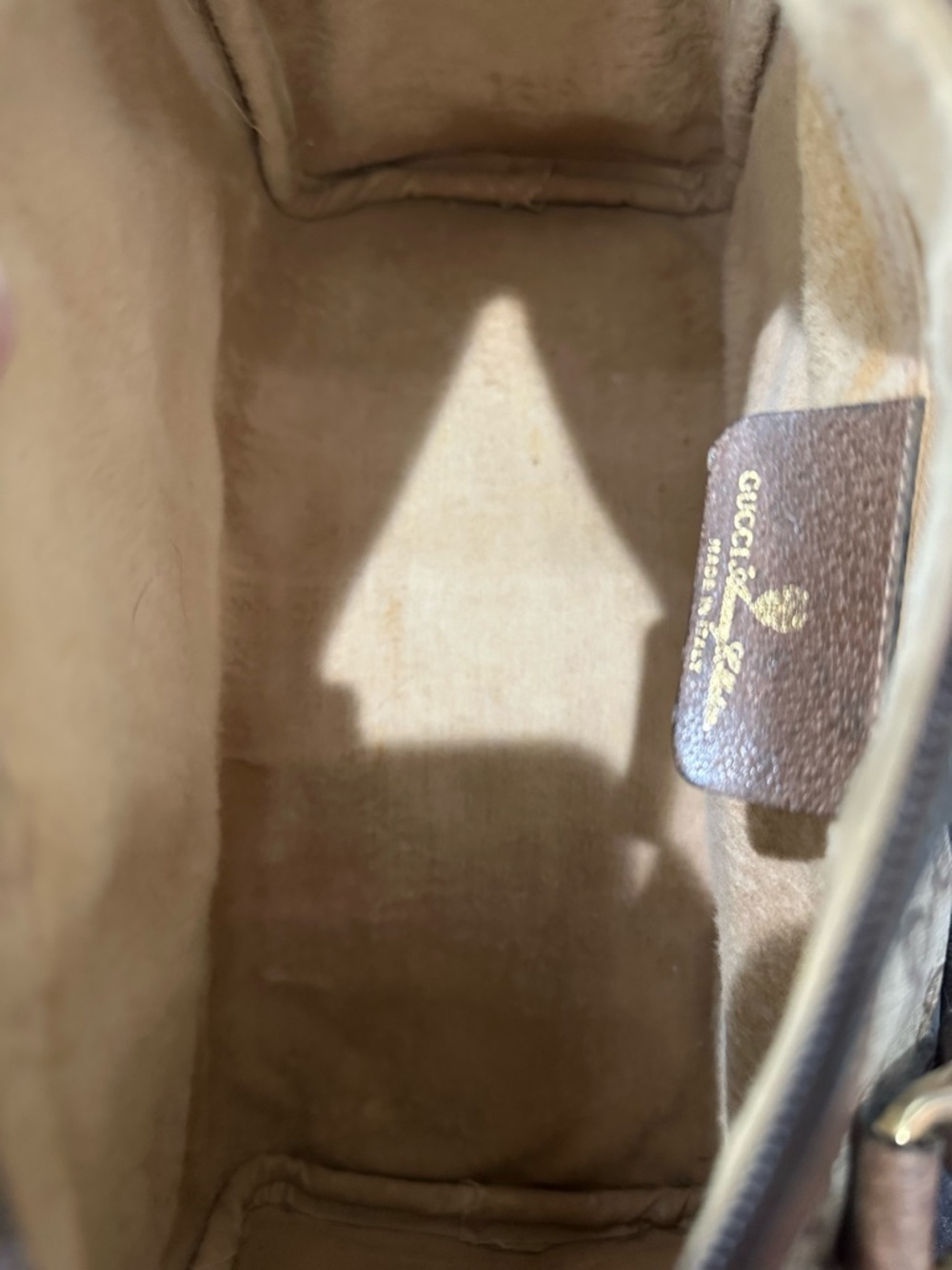 Vintage Gucci GG Supreme Boston Mini Bag Sherry Line Web Stripe 70s Italy - Picture 13 of 15